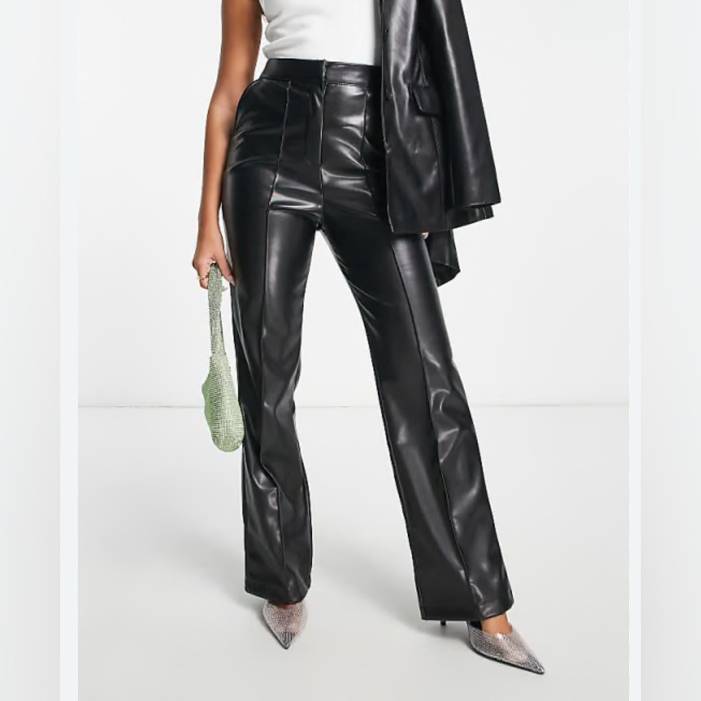 ASOS Women’s Vegan Leather Black Pants